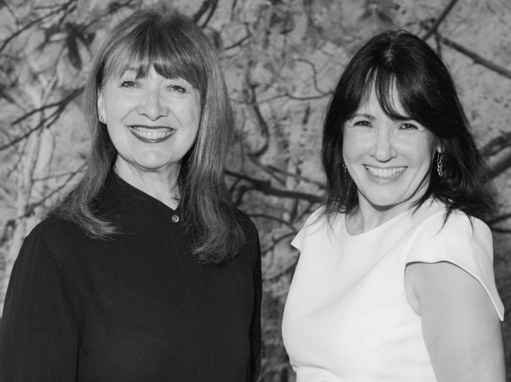 lorraine and carol from black on silver bw